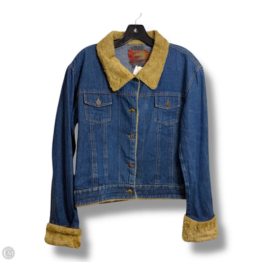 Jacket Denim By Cmf In Blue Denim, Size: L