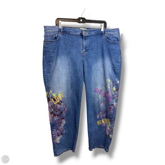 Jeans Boyfriend By Logo In Blue Denim, Size: 20