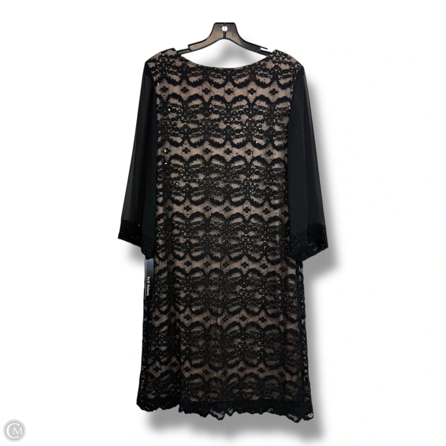 Dress Party Short By R And M Richards In Black, Size: 16