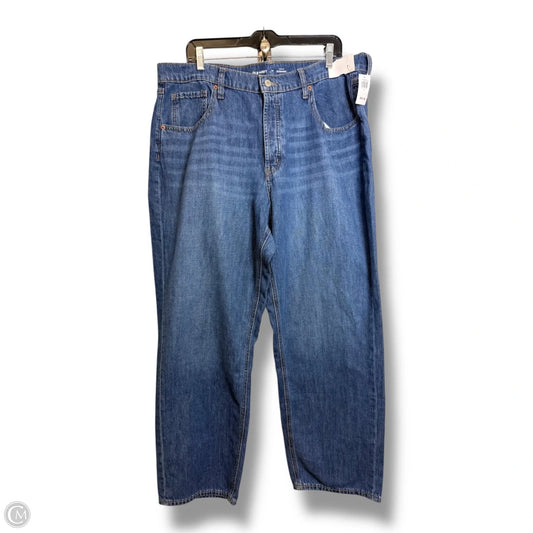 Jeans Straight By Old Navy In Blue Denim, Size: 14