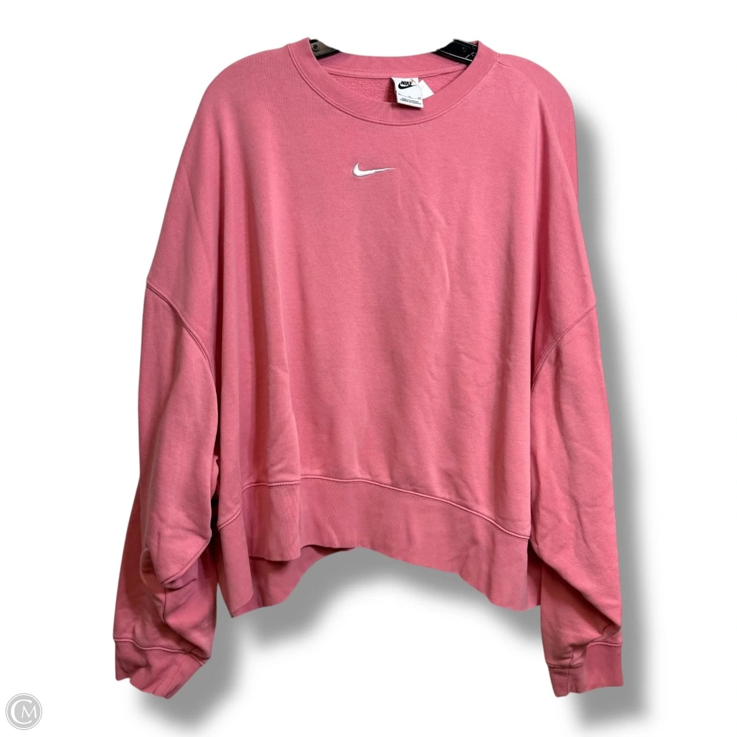 Sweatshirt Crewneck By Nike Apparel In Pink, Size: Xl