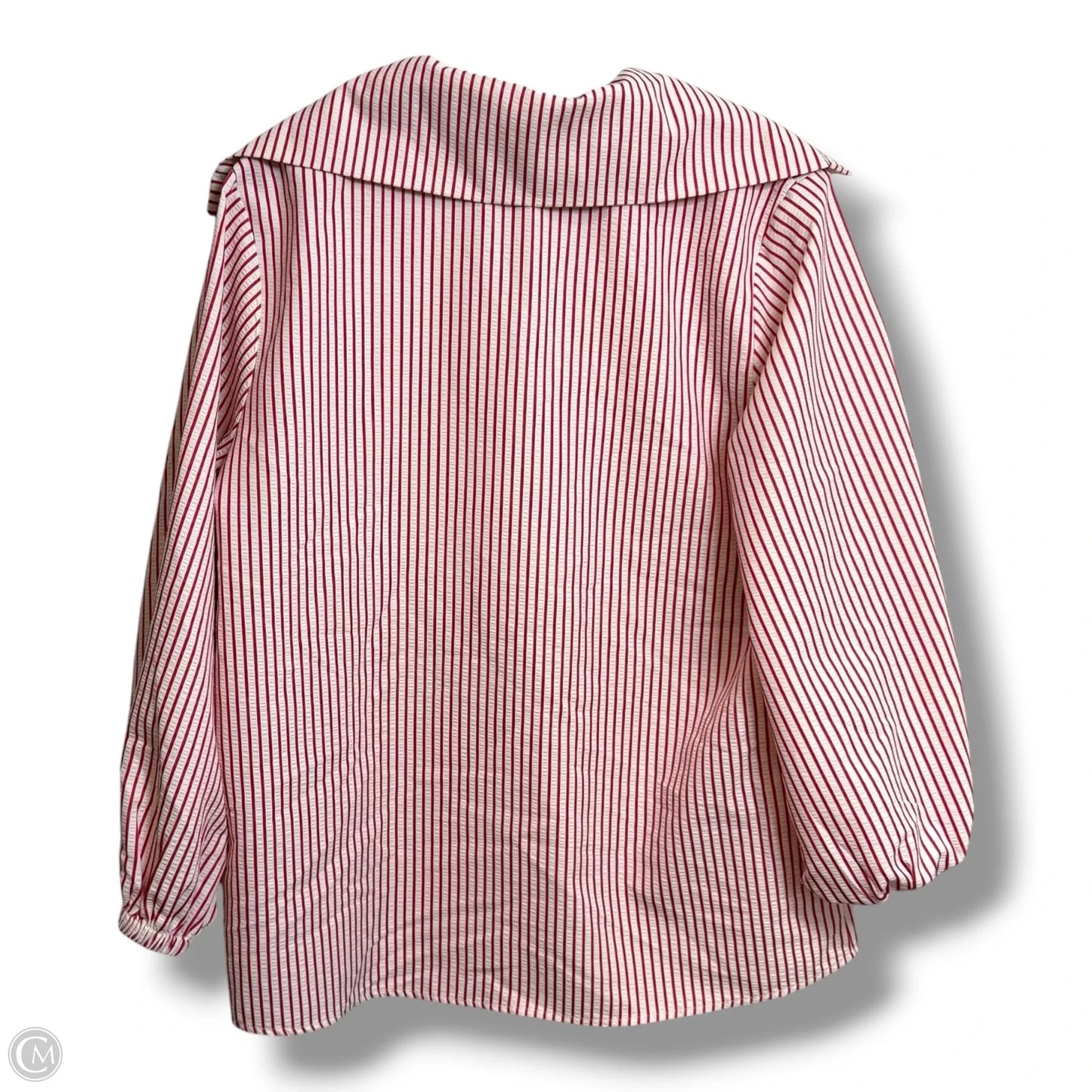 Top Long Sleeve By Entro In Striped Pattern, Size: M