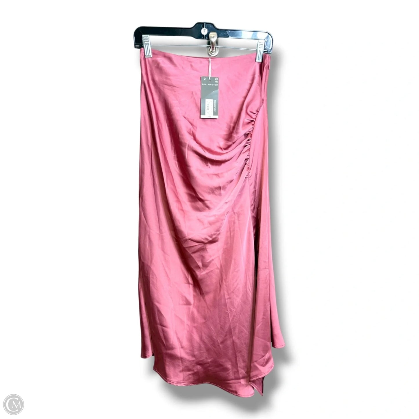 Skirt Midi By Worthington In Rose Gold, Size: 2
