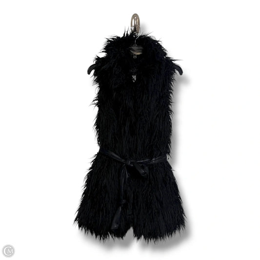 Vest Faux Fur & Sherpa By Inc In Black, Size: Xl