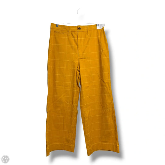 Pants Wide Leg By Madewell In Yellow, Size: 8