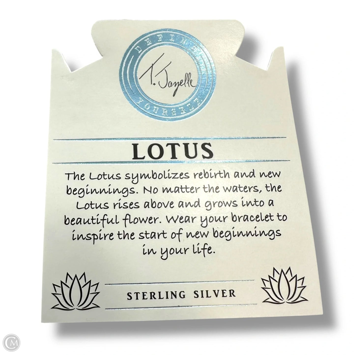 Sterling silver Lotus Bracelet Beaded By T.Jazelle