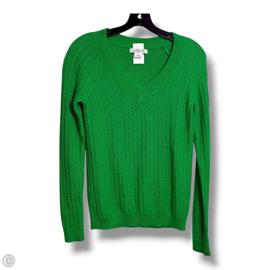 Sweater By Liz Claiborne In Green, Size: S