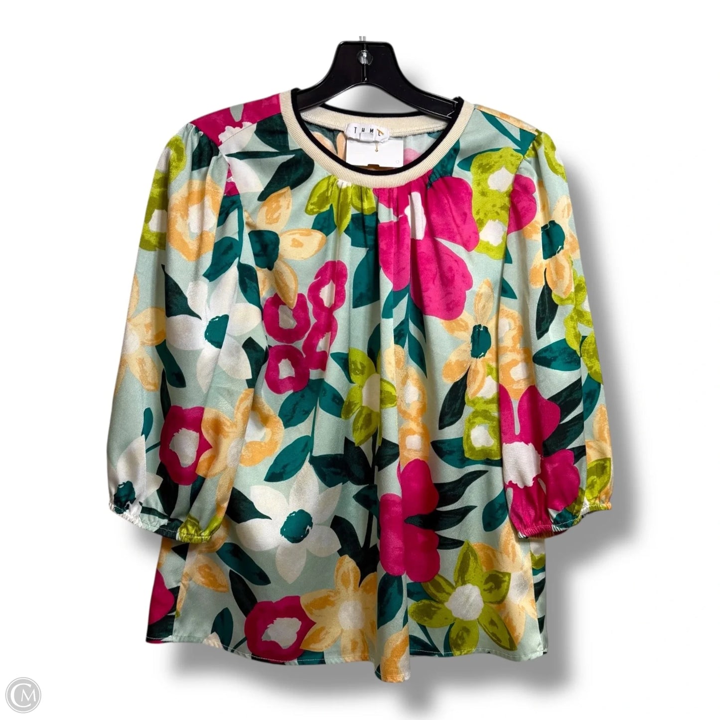 Top 3/4 Sleeve By Thml In Multi-colored, Size: M