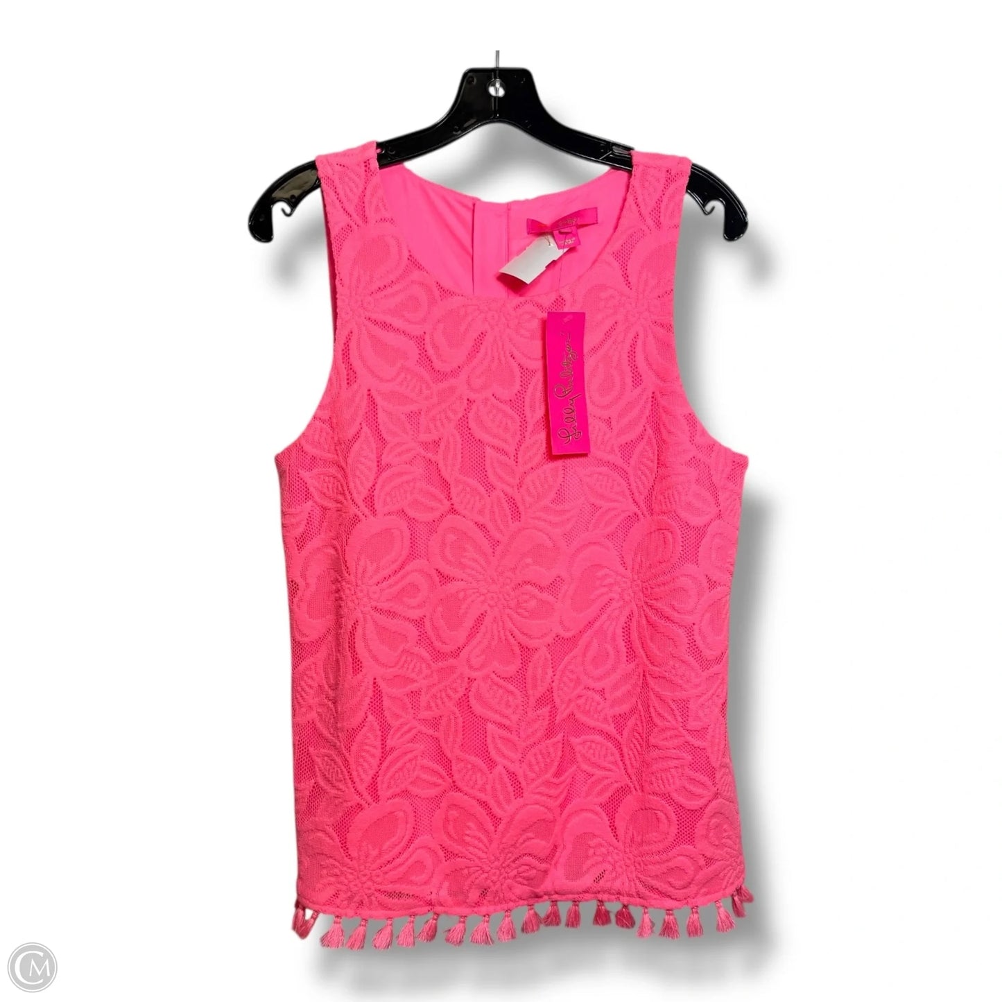 Top Sleeveless Designer By Lilly Pulitzer In Pink, Size: L