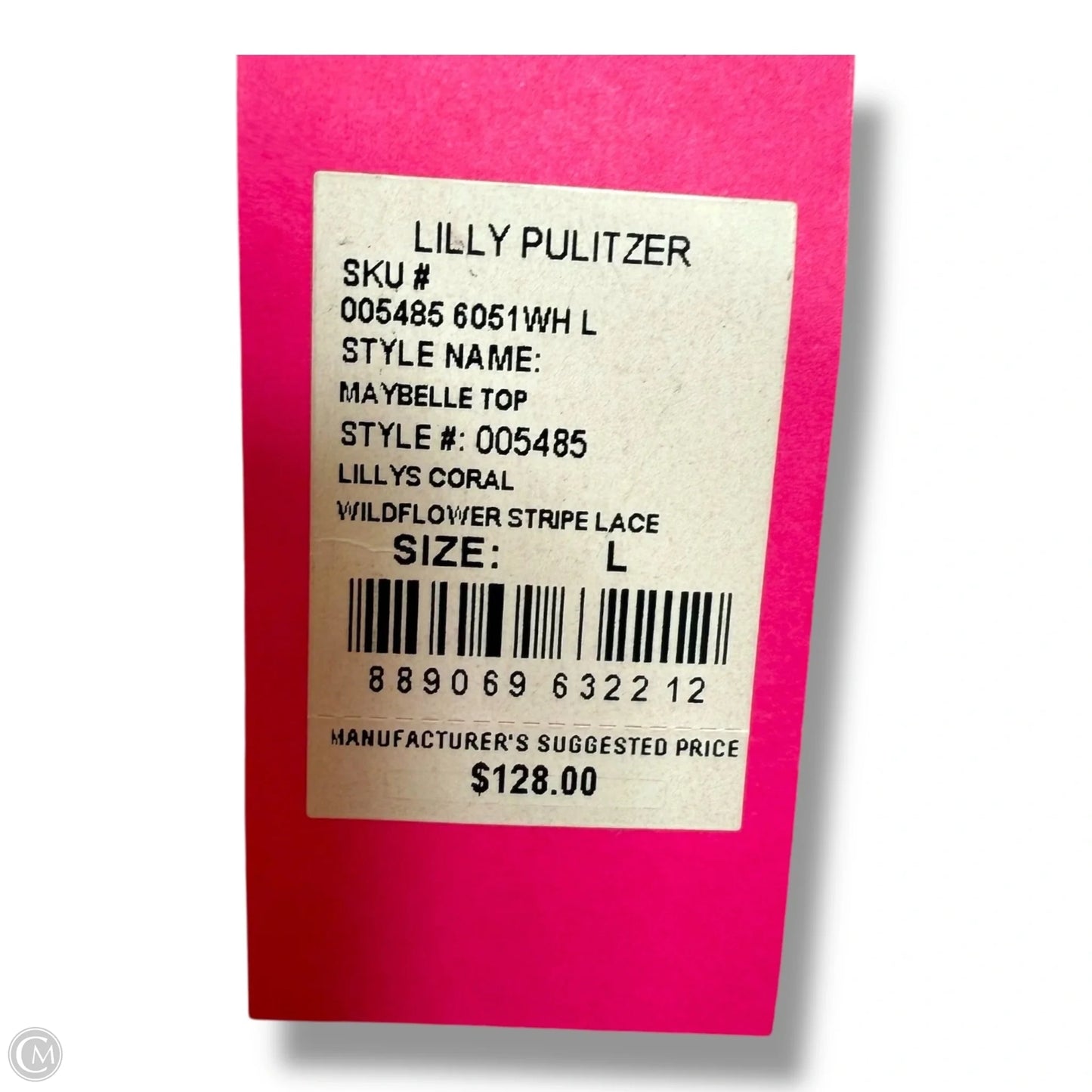 Top Sleeveless Designer By Lilly Pulitzer In Pink, Size: L