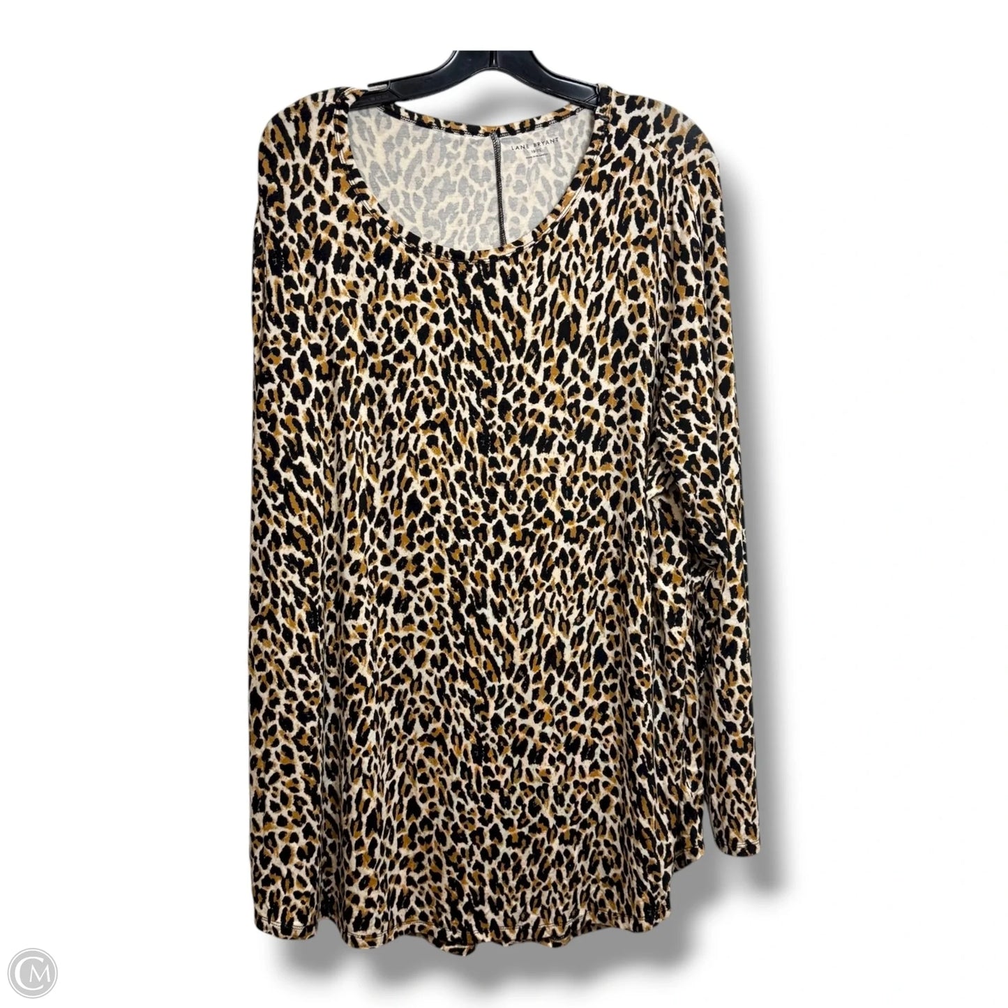 Top Long Sleeve By Lane Bryant In Animal Print, Size: 1x