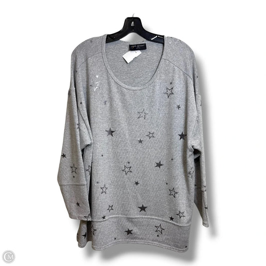 Top Long Sleeve By Lane Bryant In Grey, Size: Xl