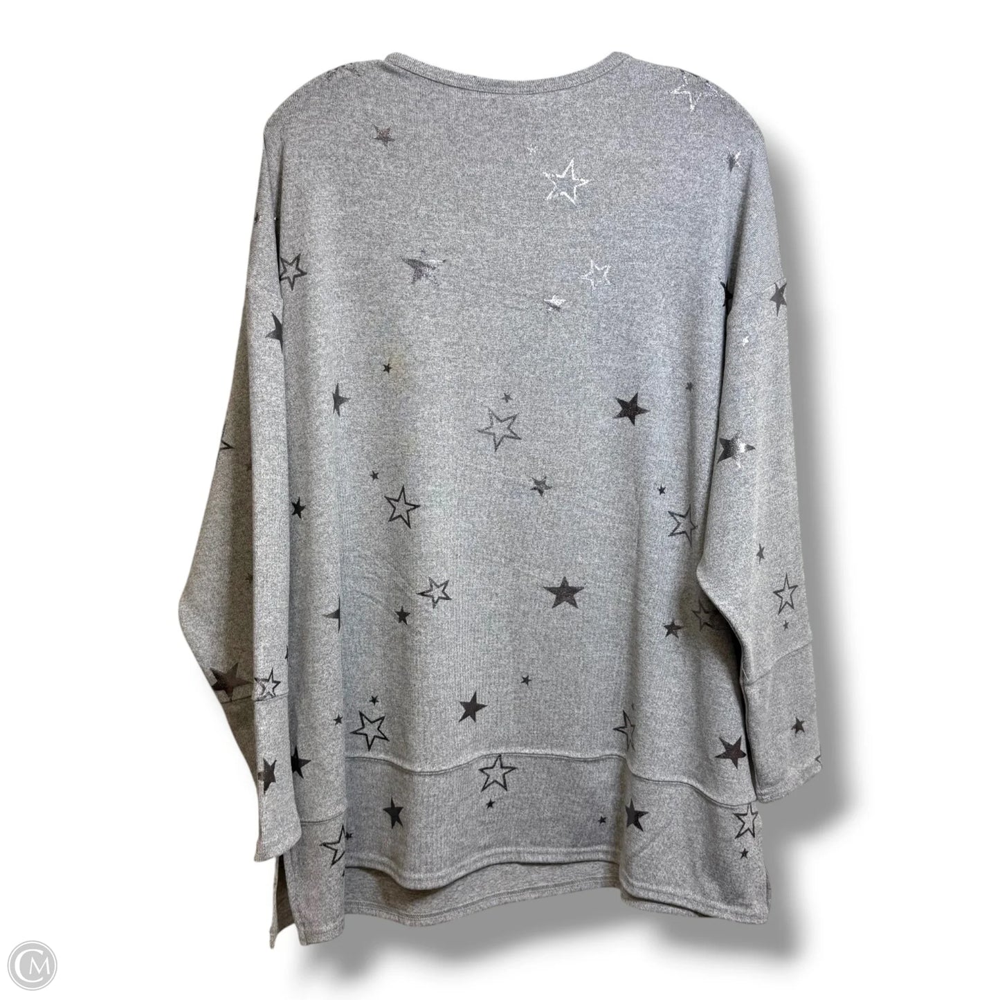 Top Long Sleeve By Lane Bryant In Grey, Size: Xl