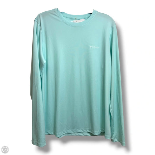 Athletic Top Long Sleeve Crewneck By Columbia In Blue, Size: Xl