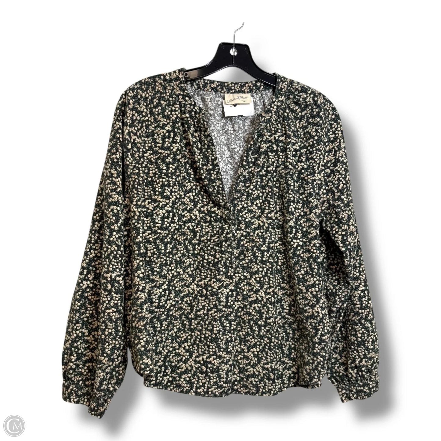 Top Long Sleeve By Universal Thread In Floral Print, Size: M