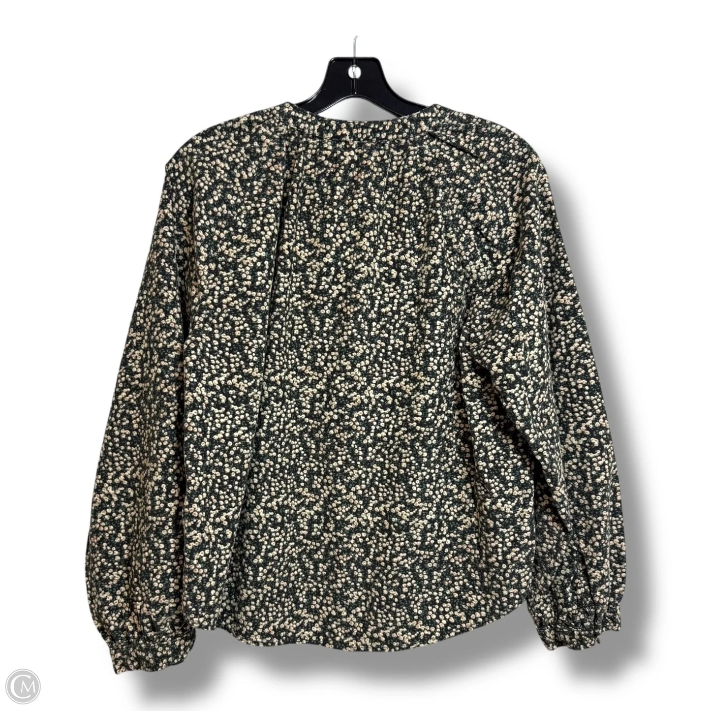 Top Long Sleeve By Universal Thread In Floral Print, Size: M
