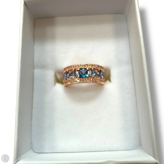 Had to Do a Doubletake Main Stone: Aquamarine Cubic Zirconia Ring Band By Cme