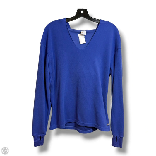 Athletic Top Long Sleeve Hoodie By Buffbunny In Blue, Size: S