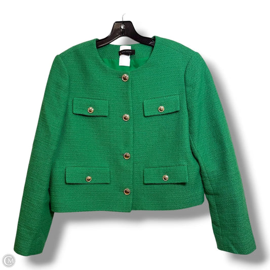 Blazer By Ann Taylor In Green, Size: 10