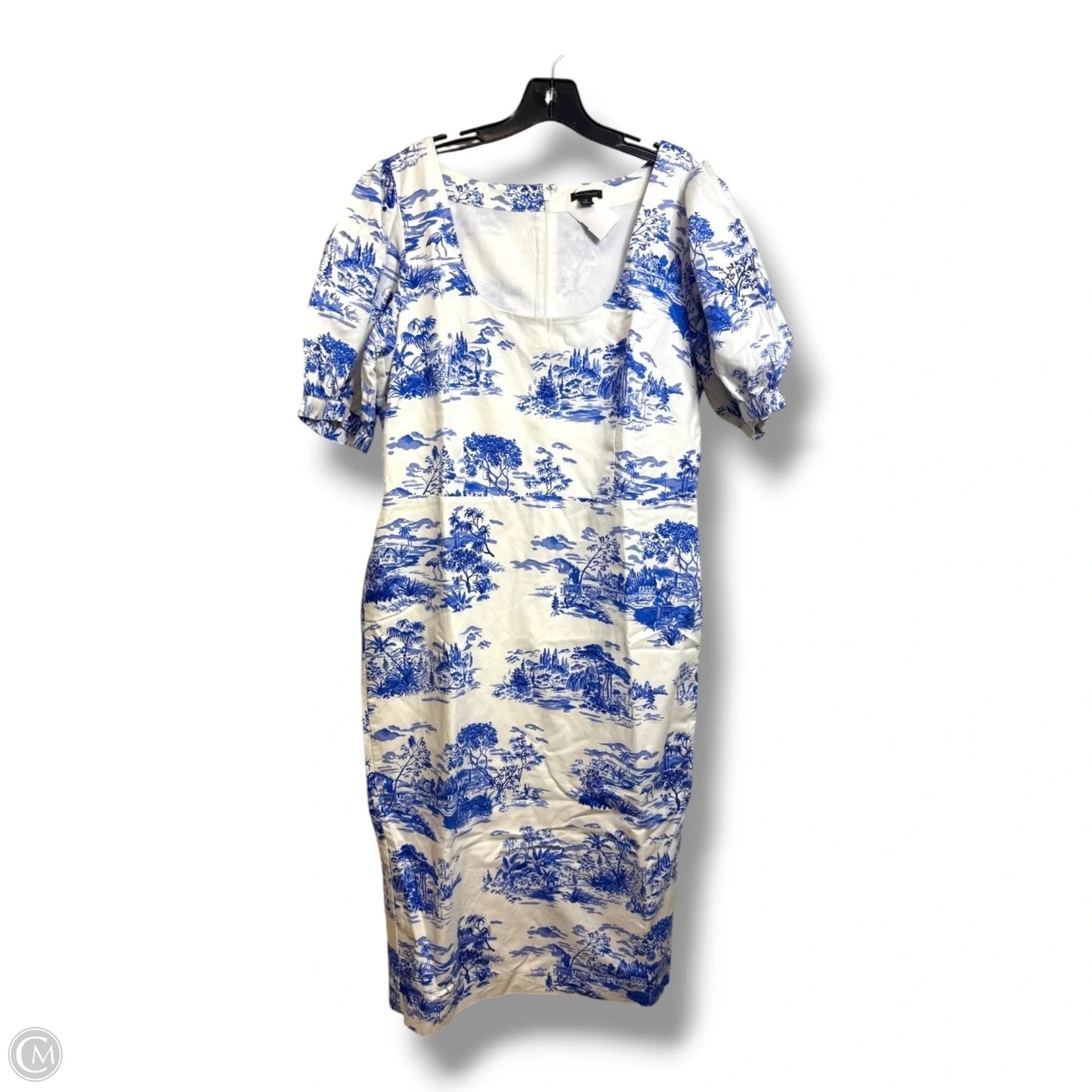 Dress Casual Midi By Ann Taylor In Blue, Size: 12