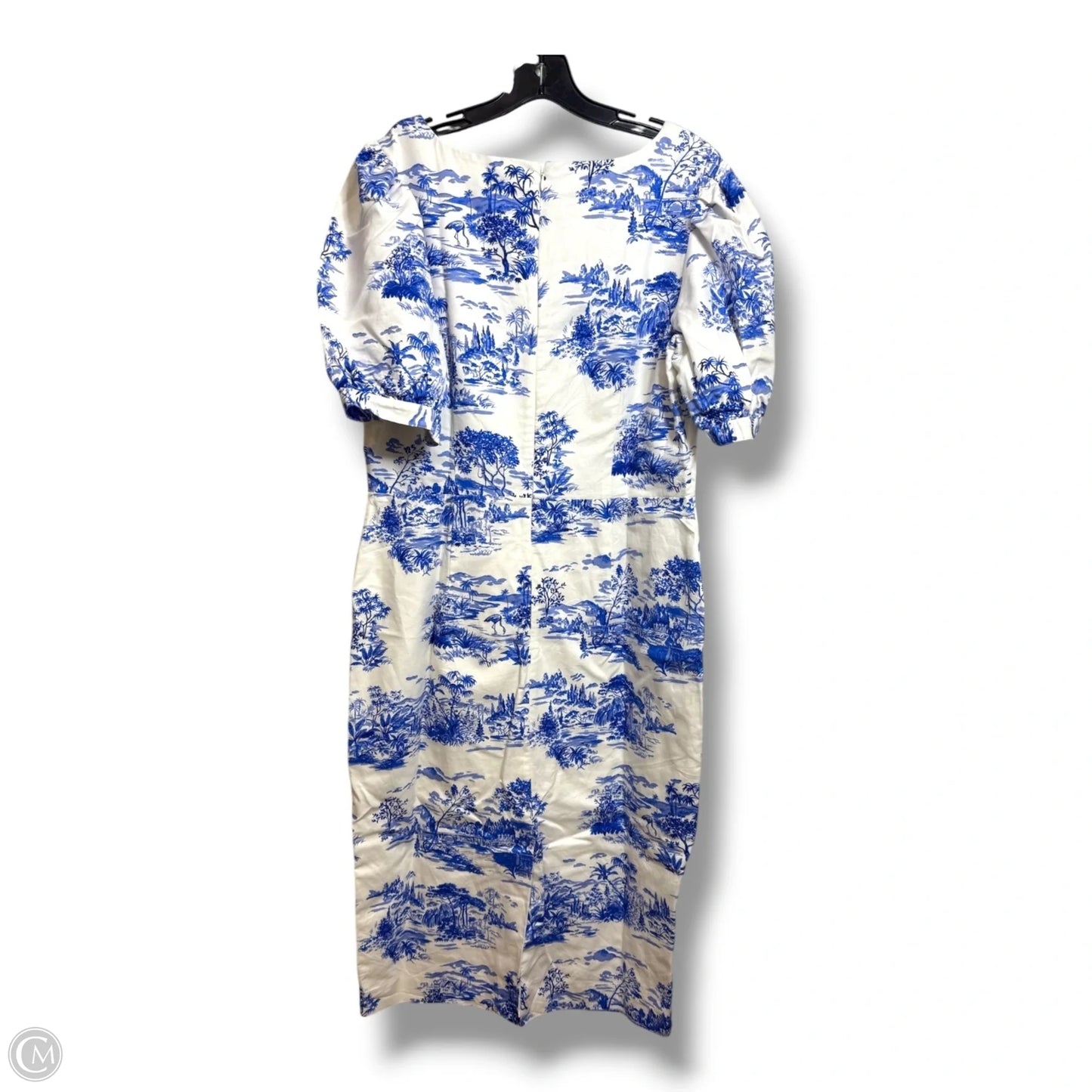 Dress Casual Midi By Ann Taylor In Blue, Size: 12
