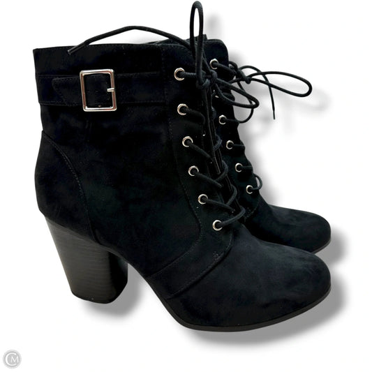 Boots Ankle Heels By Torrid In Black, Size: 13