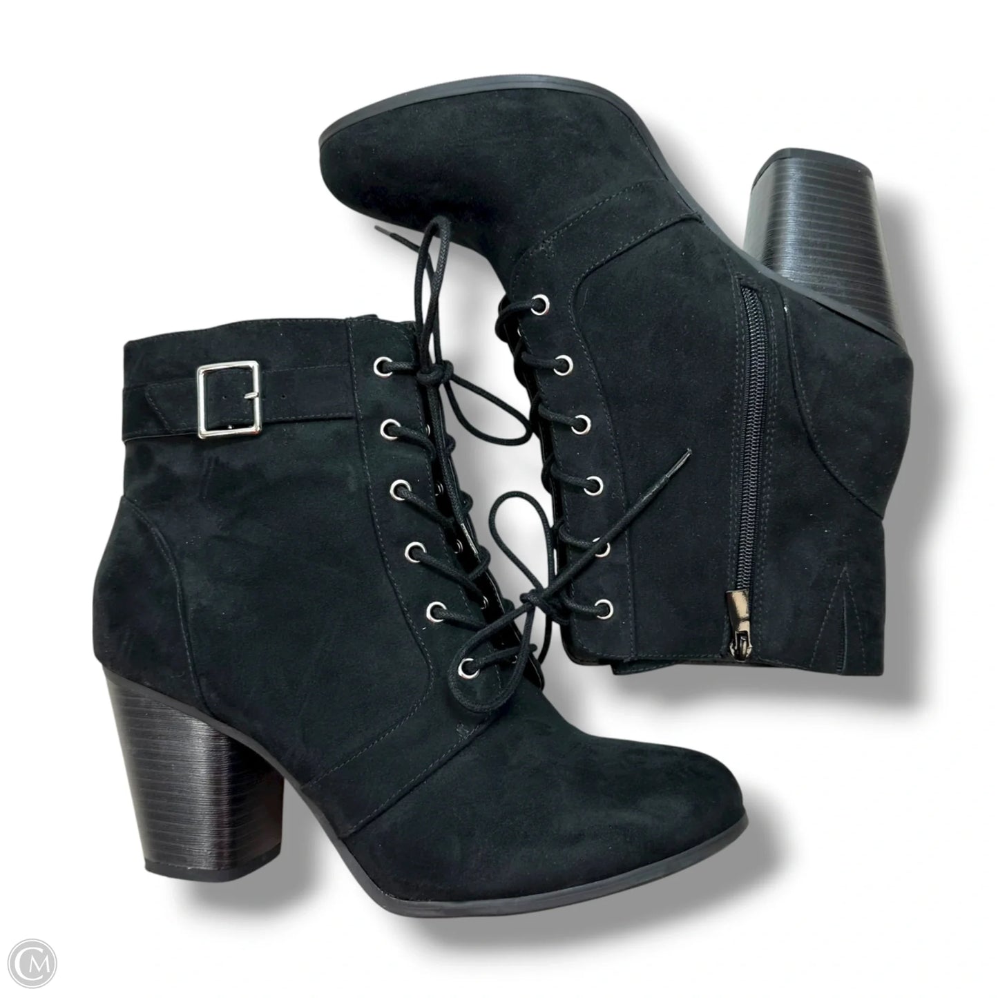 Boots Ankle Heels By Torrid In Black, Size: 13