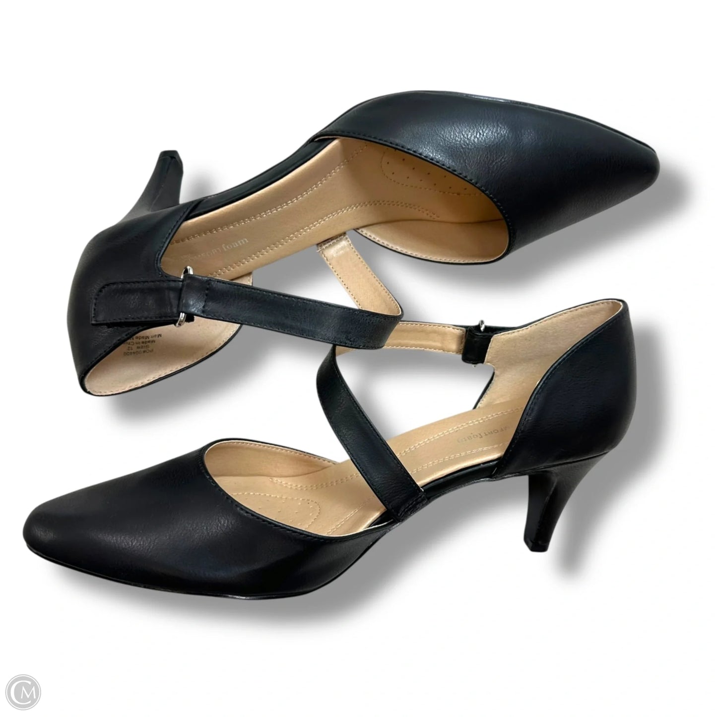 Shoes Heels Kitten By Clothes Mentor In Black, Size: 12