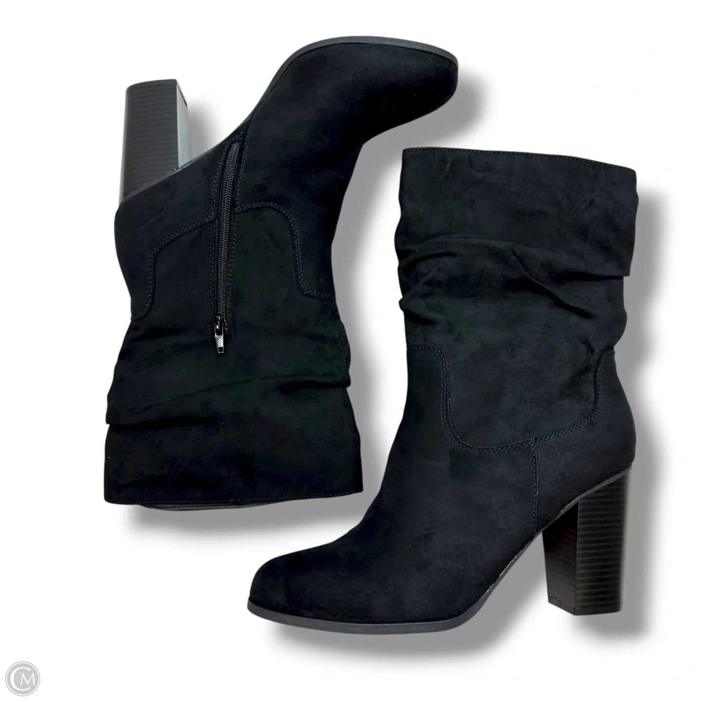 Boots Ankle Heels By Style And Company In Black, Size: 12