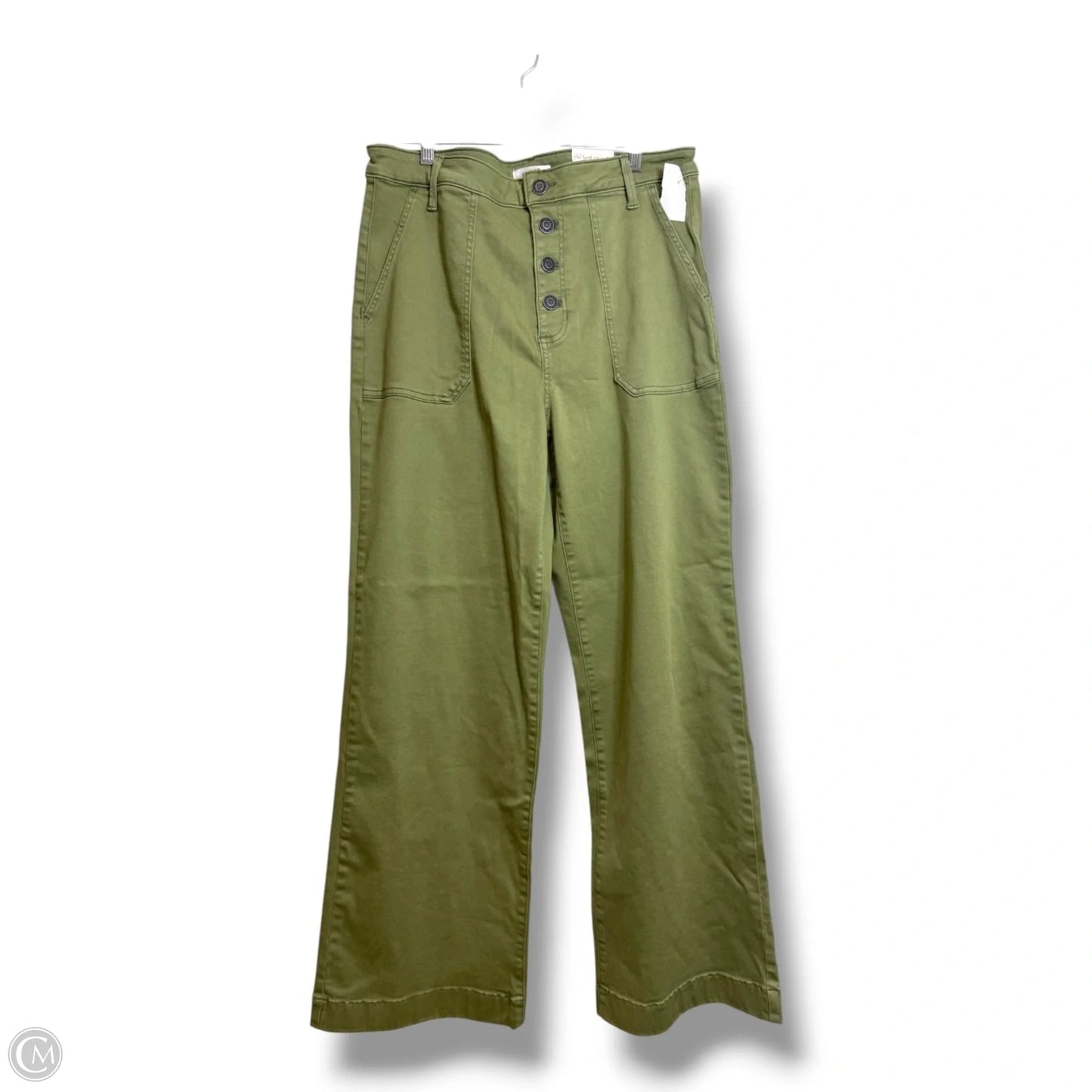 Pants Wide Leg By Lc Lauren Conrad In Green, Size: 14