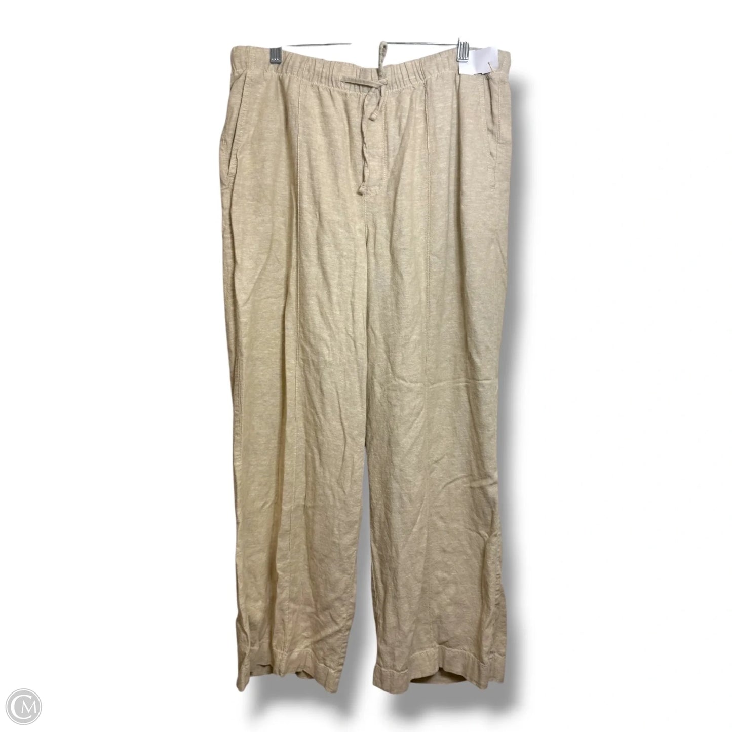 Pants Wide Leg By Gap In Tan, Size: L