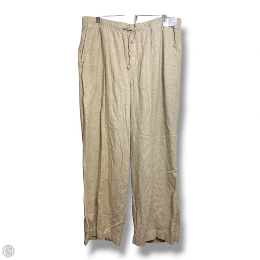 Pants Wide Leg By Gap In Tan, Size: L