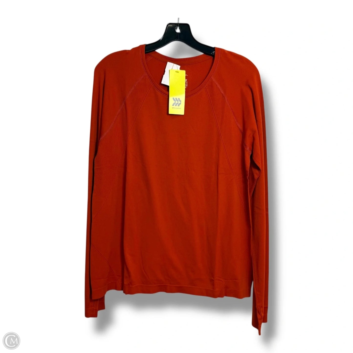 Athletic Top Long Sleeve Crewneck By All In Motion In Copper, Size: Xl