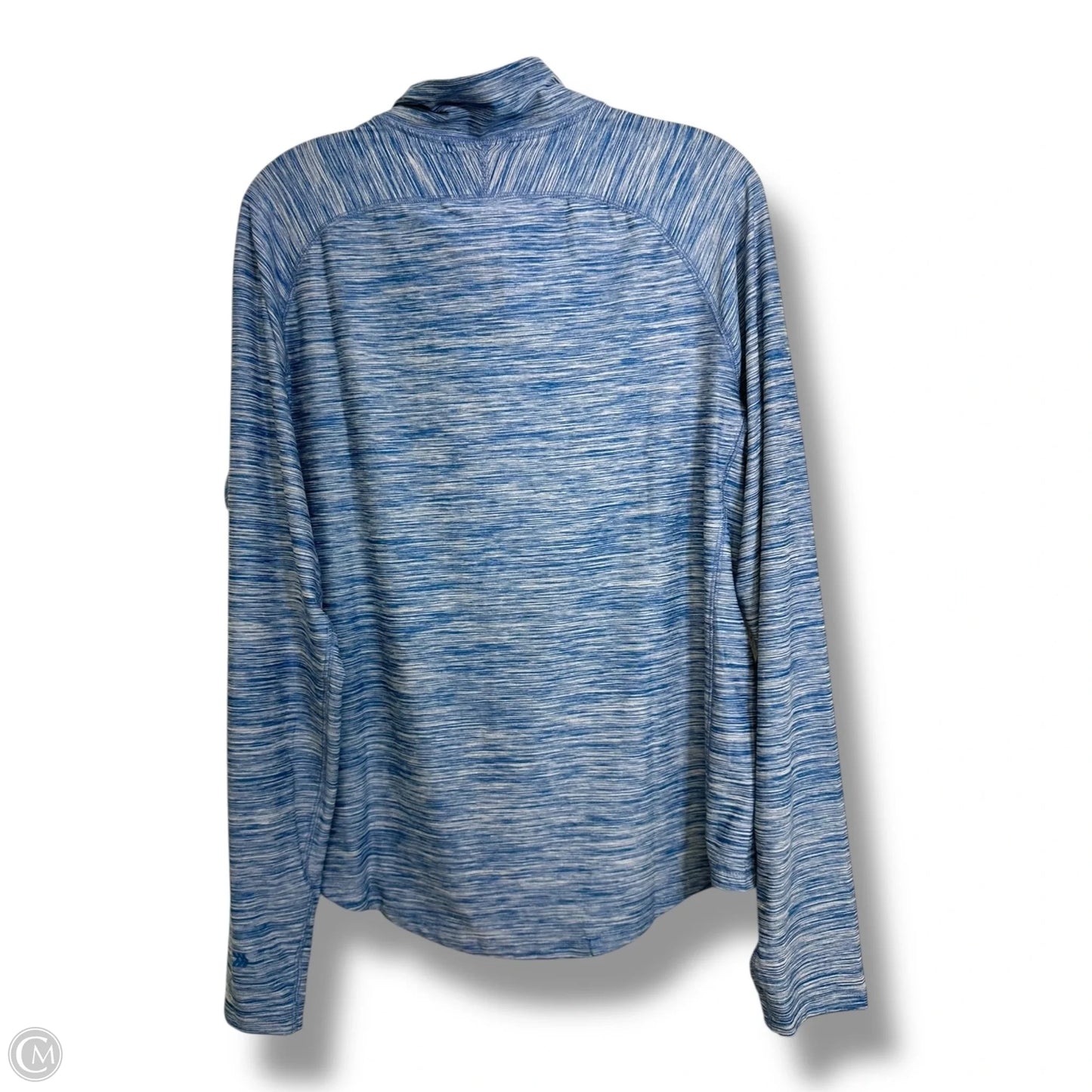 Athletic Top Long Sleeve Collar By All In Motion In Blue, Size: L
