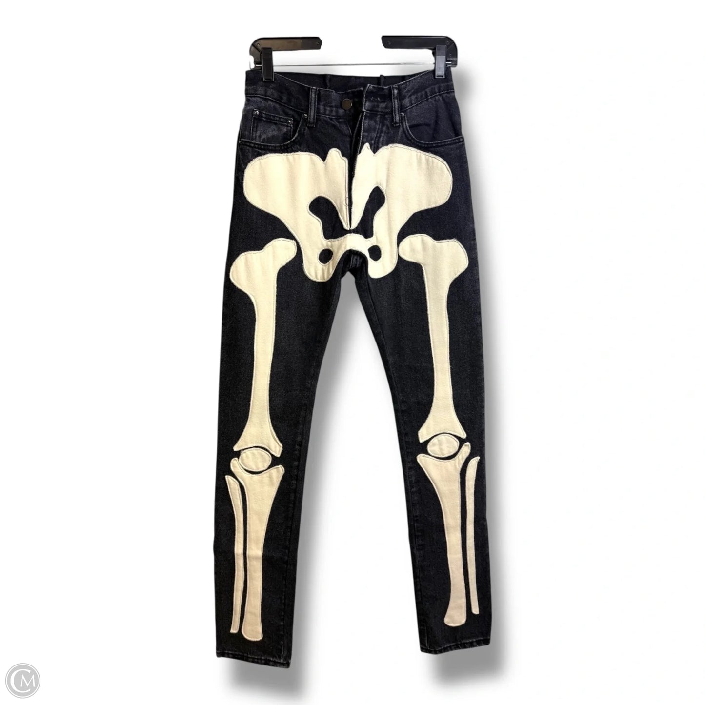 Skeleton Jeans Skinny By Clothes Mentor In Black Denim, Size: 6
