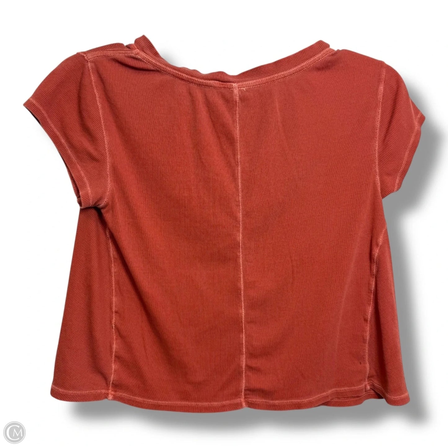 Top Short Sleeve Basic By Free People In Orange, Size: Xs