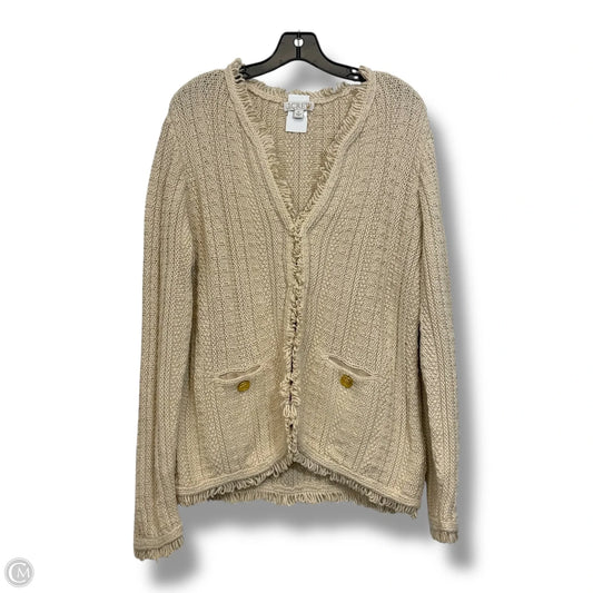 Cardigan By J. Crew In Ivory, Size: Xl