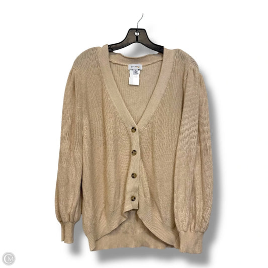 Cardigan By Evereve In Ivory, Size: Xl