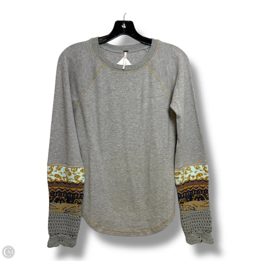 Top Long Sleeve By Free People In Grey, Size: L
