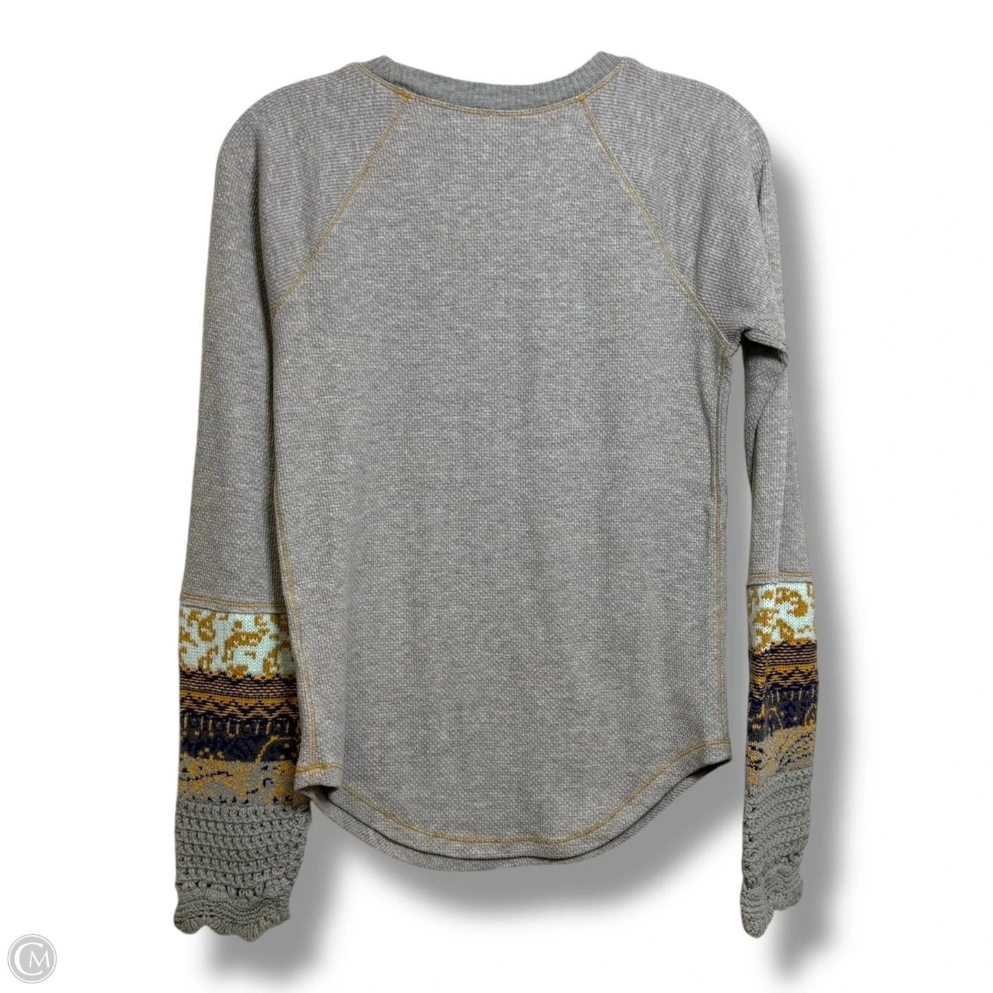Top Long Sleeve By Free People In Grey, Size: L