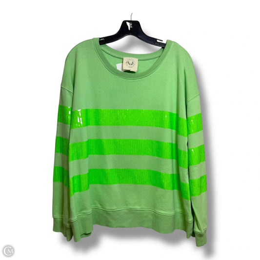 Top Long Sleeve By Fantastic Fawn In Green, Size: M
