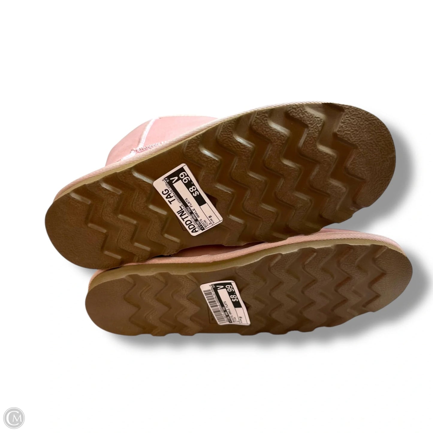 Boots Ankle Flats By Time And Tru In Pink, Size: 9