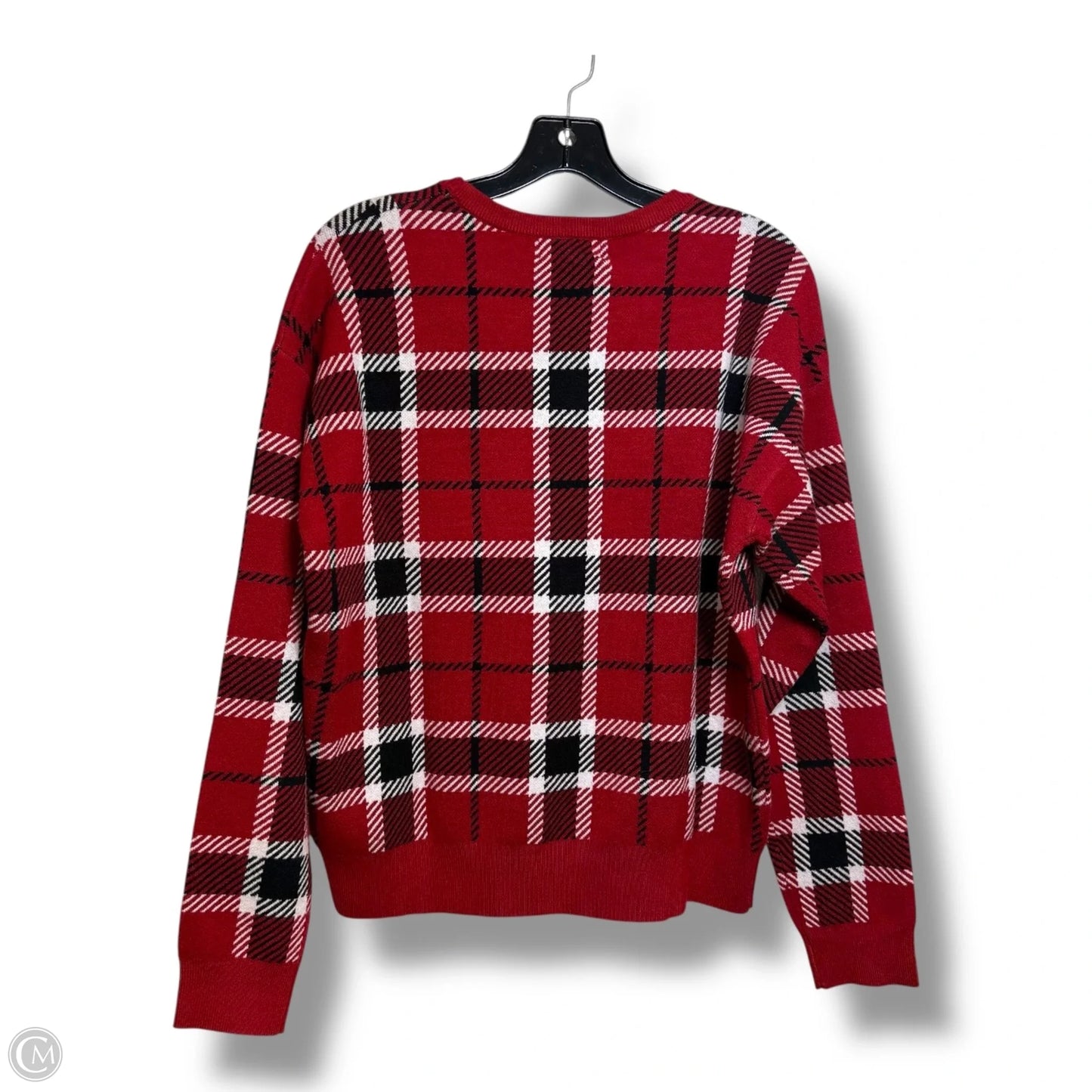 Sweater By Rachel Zoe In Plaid Pattern, Size: L