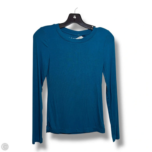 Top Long Sleeve Basic By Loft In Aqua, Size: Xs