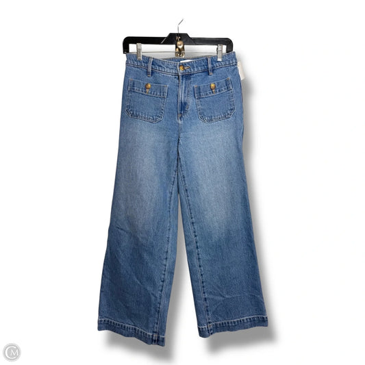 Jeans Wide Leg By Loft In Blue Denim, Size: 0