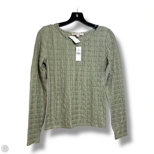 Top Long Sleeve By Loft In Green, Size: Xs