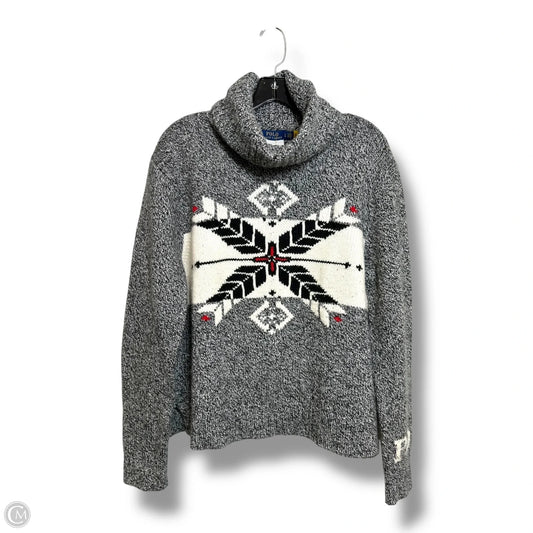 Christmas Sweater By Polo Ralph Lauren In Black, Size: L