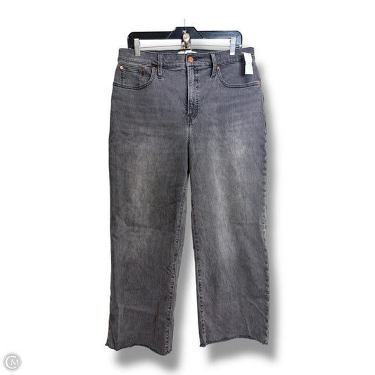 Jeans Wide Leg By Madewell In Black Denim, Size: 10