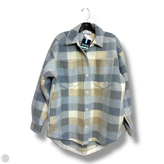 Jacket Shirt By Dsg Outerwear In Blue, Size: M