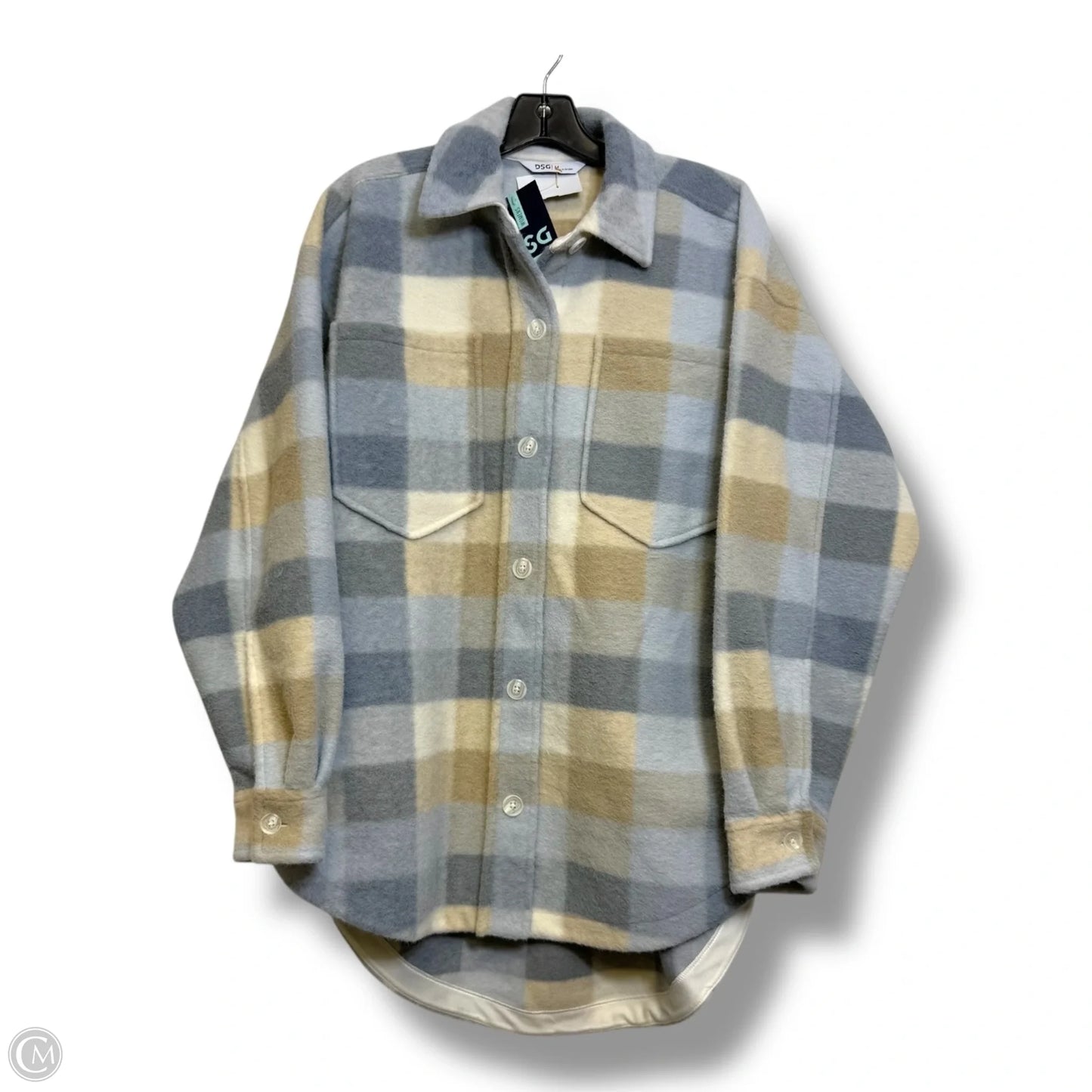 Jacket Shirt By Dsg Outerwear In Blue, Size: M